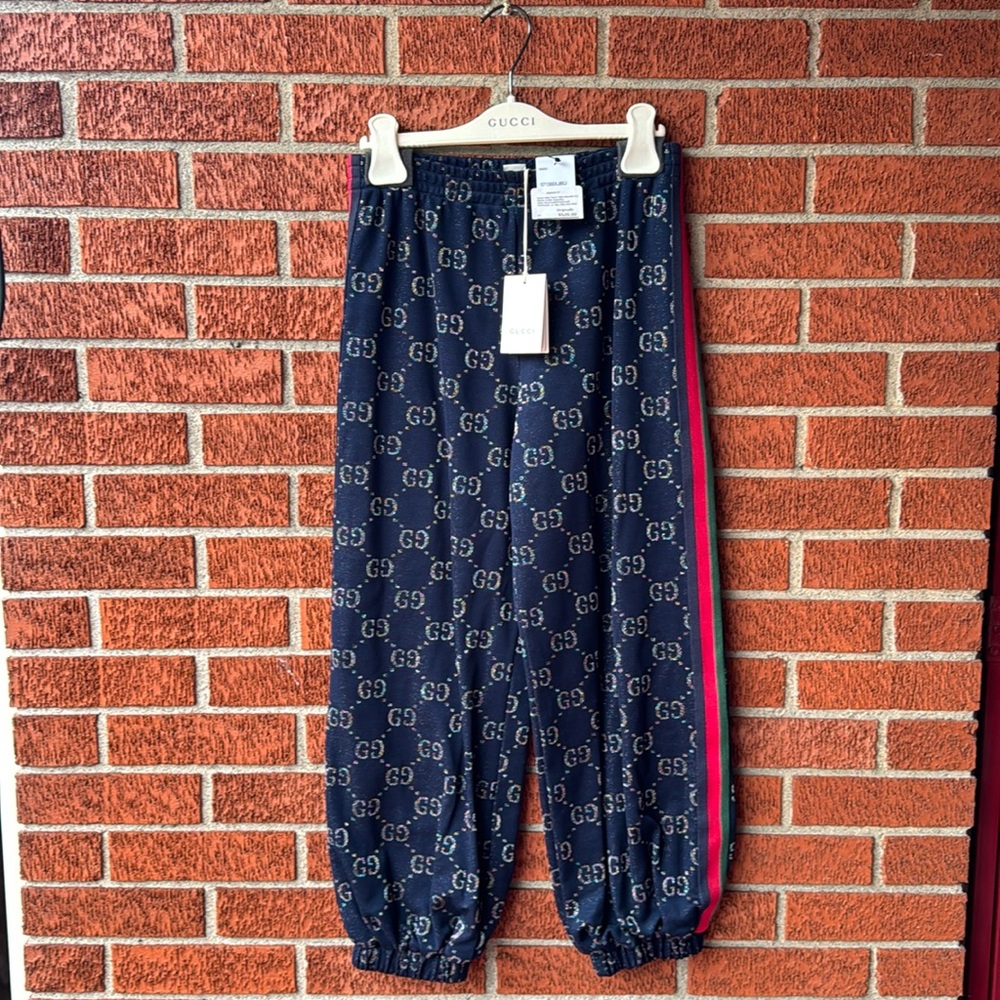 Gucci joggers pants Bracknell iridescent GG Gussissimo GG KIDS NWT